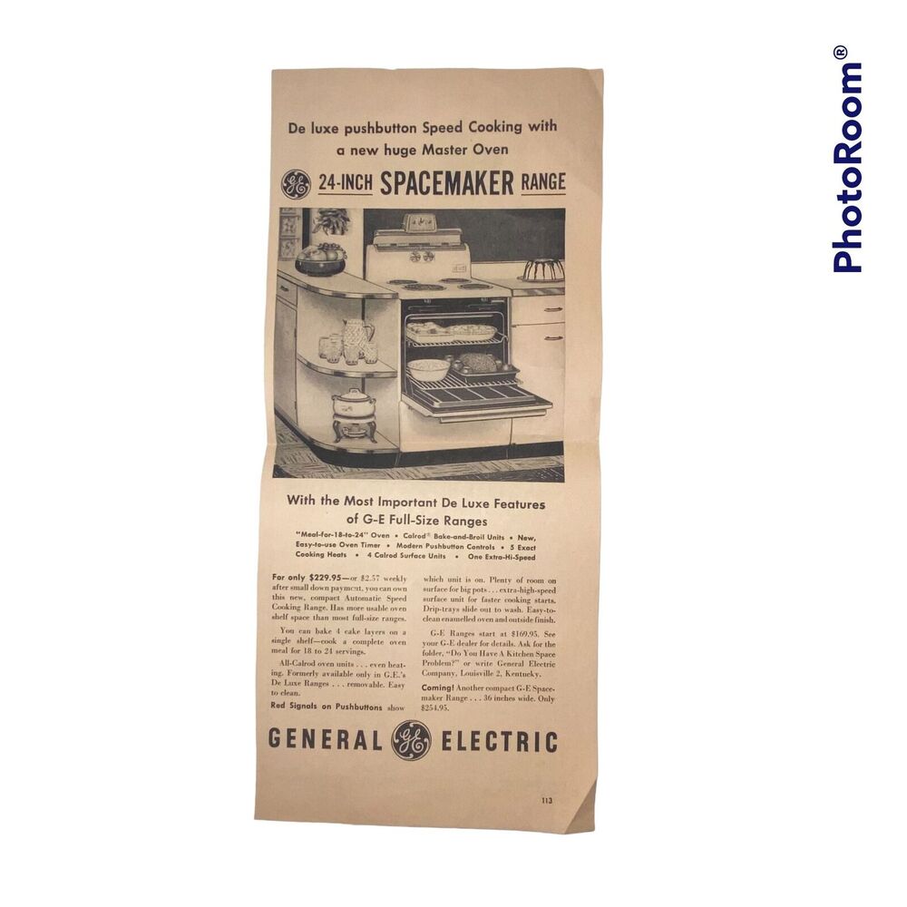 Vtg GE Oven and Steel Buckeye Corn Cribs Print Ad Successful Farming June 1953